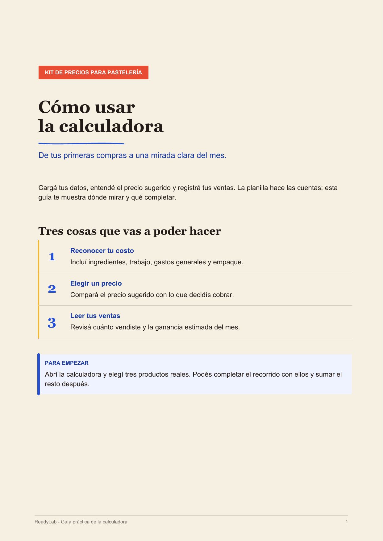 Portada de la guía Cómo usar la calculadora